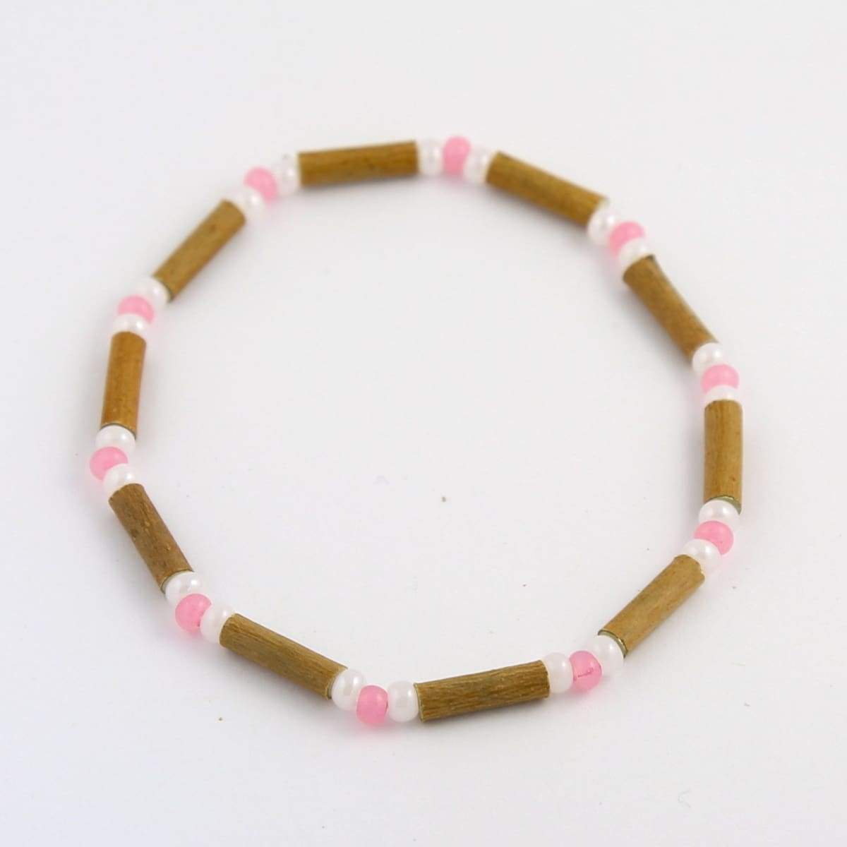 Hazelwood Pink &amp; White - 7 Bracelet - Hazelwood Jewelry