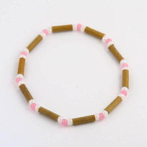 Hazelwood Pink & White - 7 Bracelet - Hazelwood Jewelry