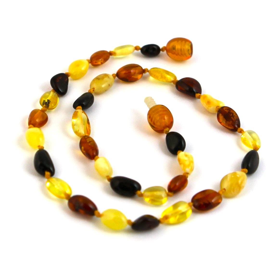 Baltic Amber Multicolored Bean